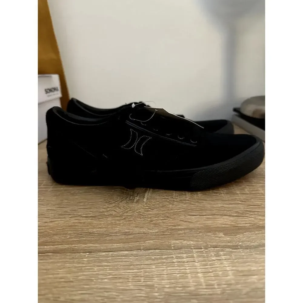 Hurley Men's Arlo Lace Canvas Sneaker Shoes size 9 Black